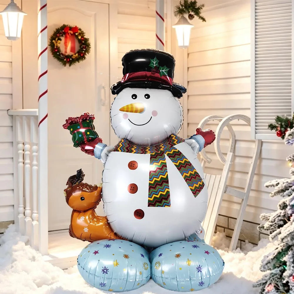 Large Standing Christmas Foil Balloons – Santa, Snowman & More Christmas Foil Balloons Babs