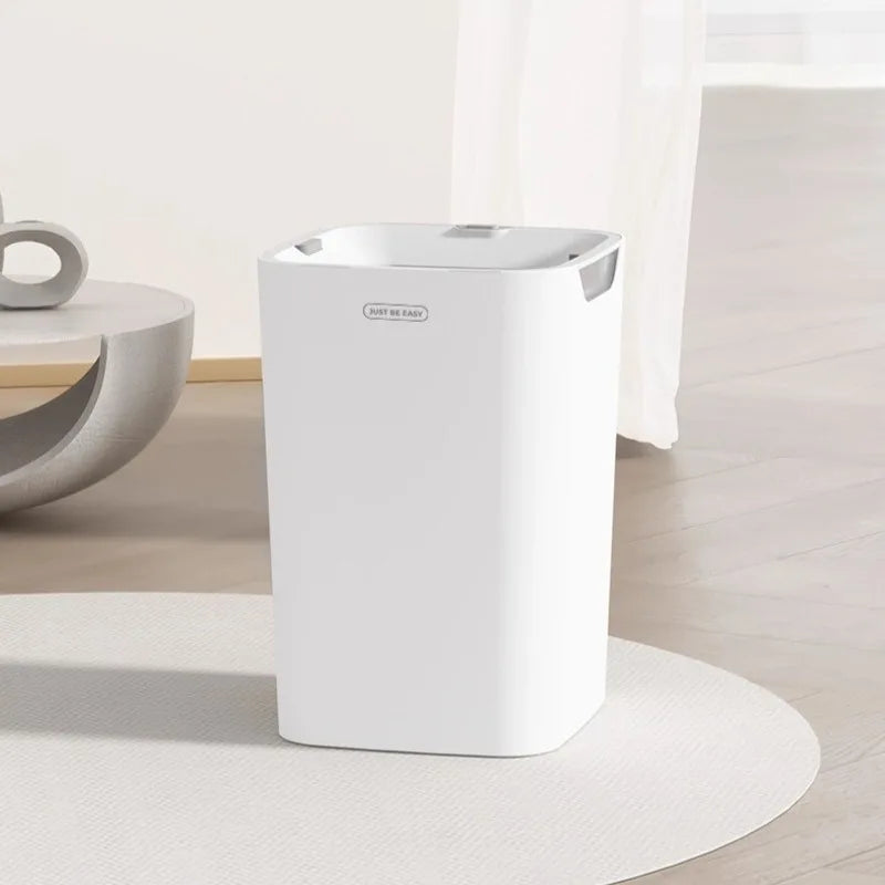 Smart 16L Rectangular Trash Can – Kitchen Bathroom Bedroom Bin Rectangular Trash Can Babs