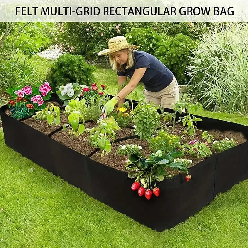 Extra Large 8-Grid Elevated Raised Garden Bed – Veggies & Flowers Raised Garden Bed Babs