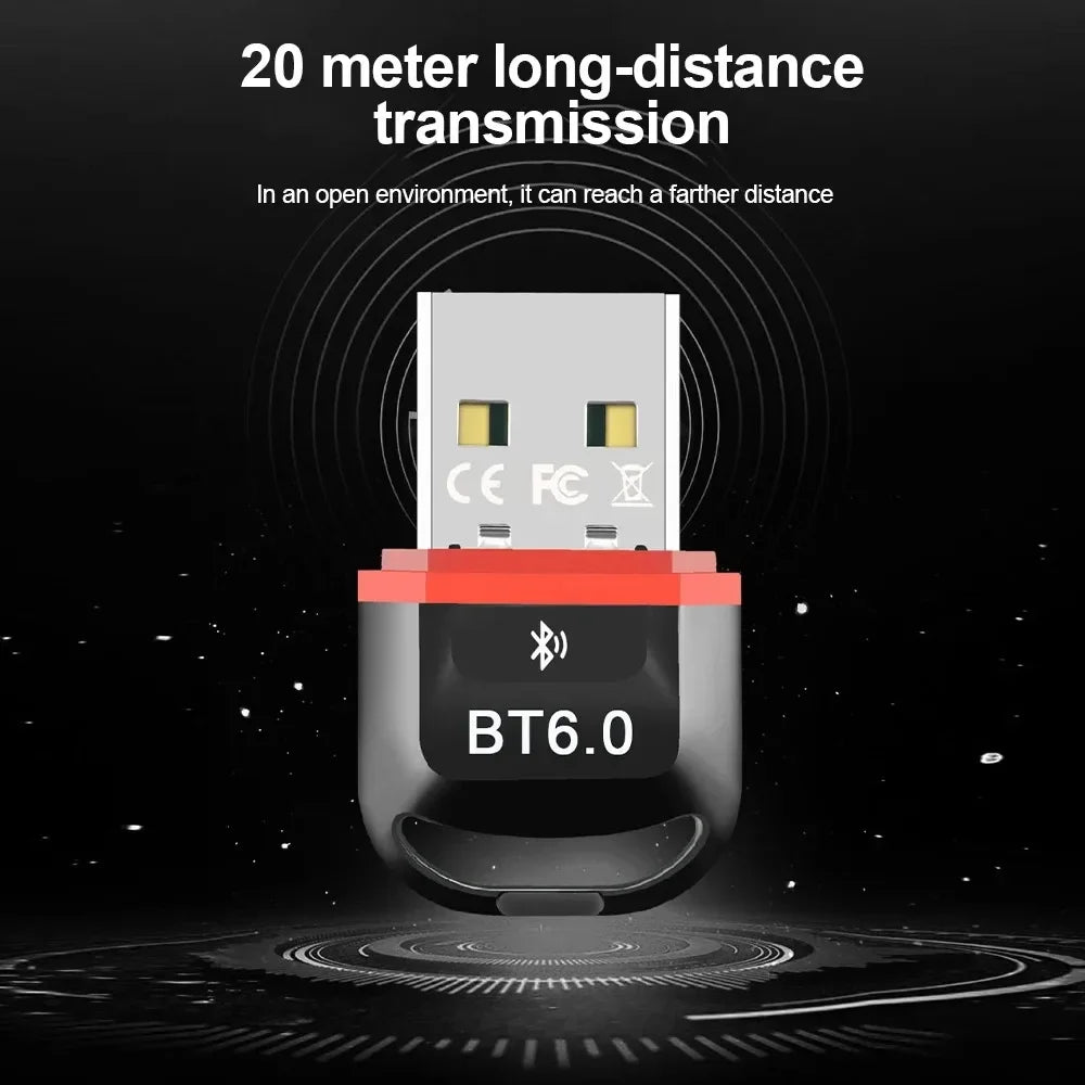 KEBIDUMEI Bluetooth 6.0 USB Dongle – Wireless PC Adapter Bluetooth USB Adapter Babs