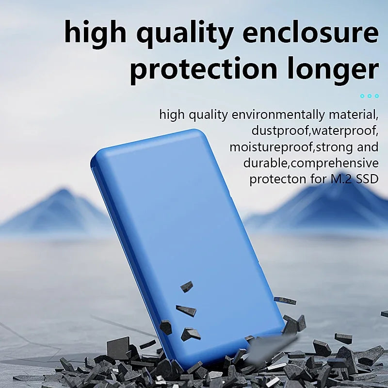KEBIDUMEI Dual M.2 SSD Case – NVMe & SATA 2230–2280 Protection SSD Protective Case Babs