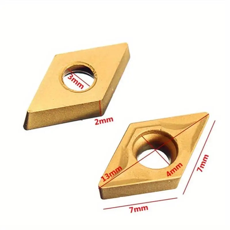10Pcs DCMT070204 YBC251 Carbide Inserts – CNC Turning Tool Carbide Turning Insert Babs