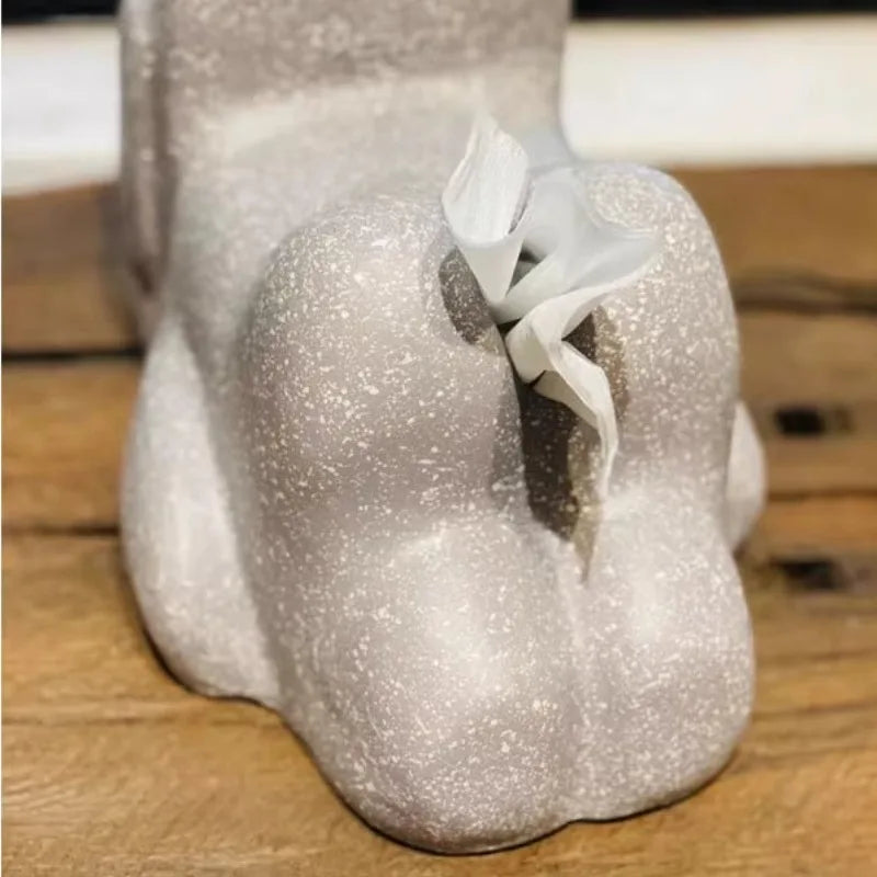 Bare Butt Figurine Tissue Box – Funny Resin Decor Holder Decorative Tissue Holder Babs