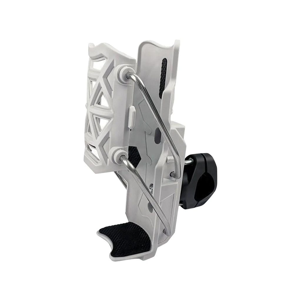 360° Adjustable Bike & Motorcycle Handlebar Water Bottle Cage Bike Bottle Cage Babs White