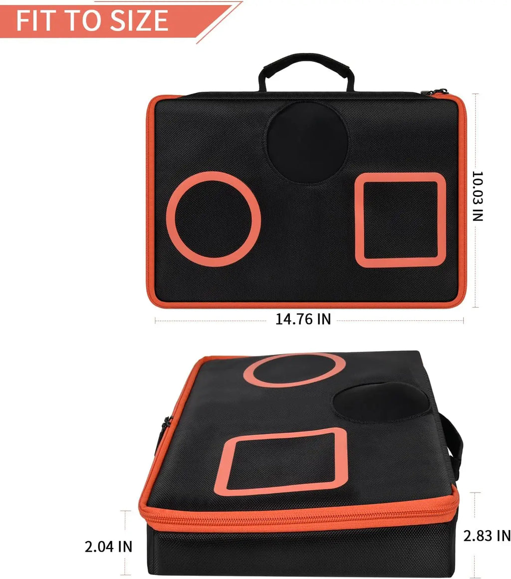 Orange Carry Case for VTech KidiStar DJ Mixer | Kids Storage Bag Kids Toy Carry Case Babs