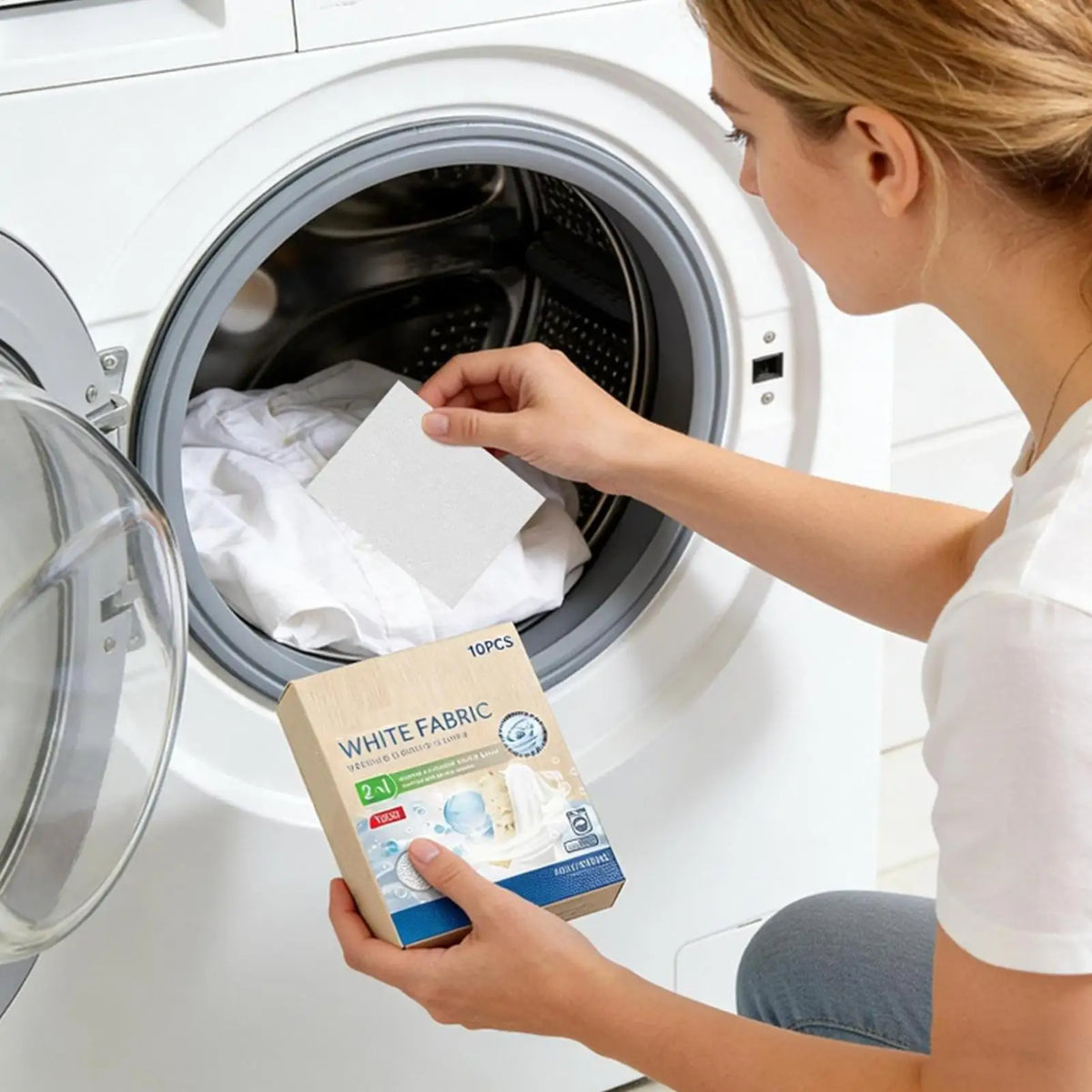 10 Fabric Whitener Dye Sheets – Cotton, Wool & Linen Laundry Laundry Whitening Sheets Babs