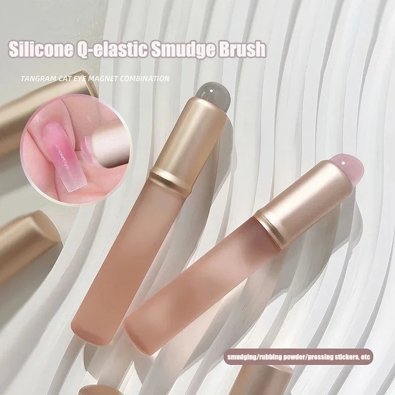 Silicone Nail Art Brush – Mirror Powder & Gradient Pen Nail Art Tool Babs