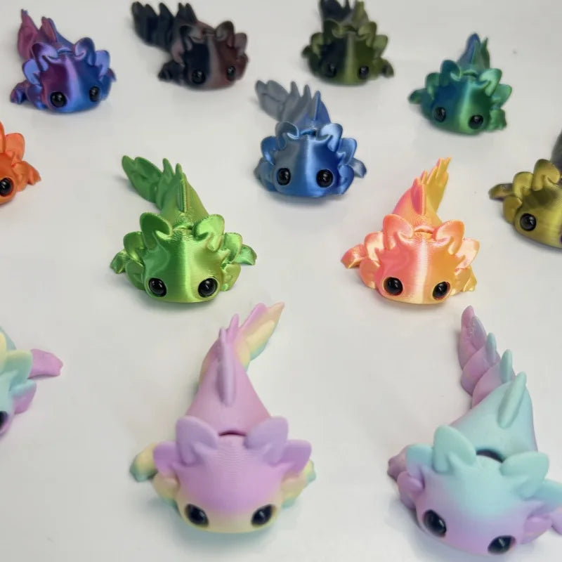 Movable Joint Axolotl Figurine 6CM Mini Desk Decor Toy Miniature Figurine Babs