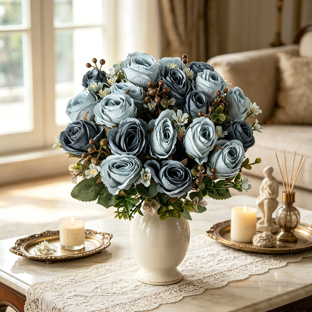 Artificial Silk Rose Bouquet for Weddings & Home Décor Artificial Silk Flowers Babs