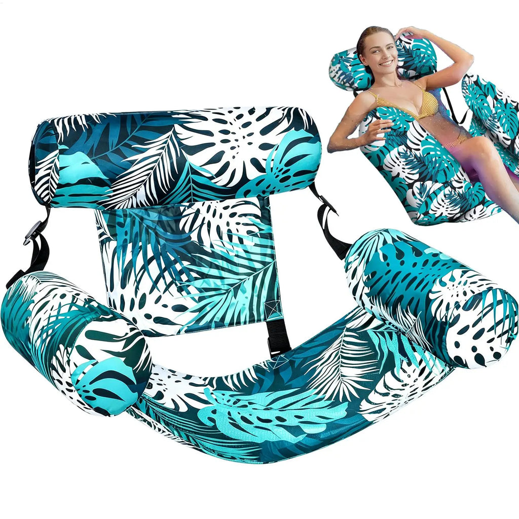 Inflatable Pool Hammock Chair – Floating Water Lounge Float Inflatable Pool Float Babs
