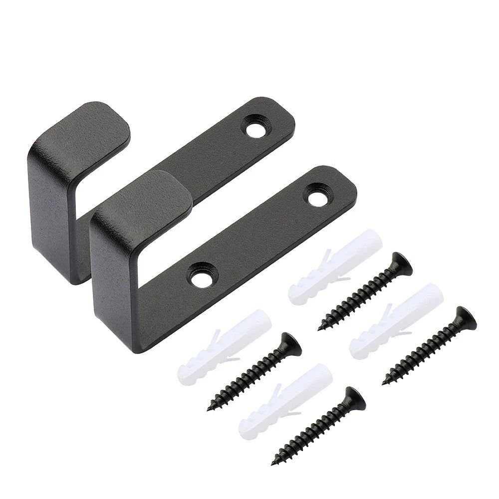 Black Metal Wall Mounted Hook – Coat & Towel Hanger with Screws Wall Mounted Hook Babs