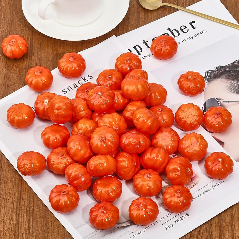 Mini Artificial Pumpkins 10/20 Pcs – Fall & Harvest Home Decor Artificial Pumpkin Decor Babs
