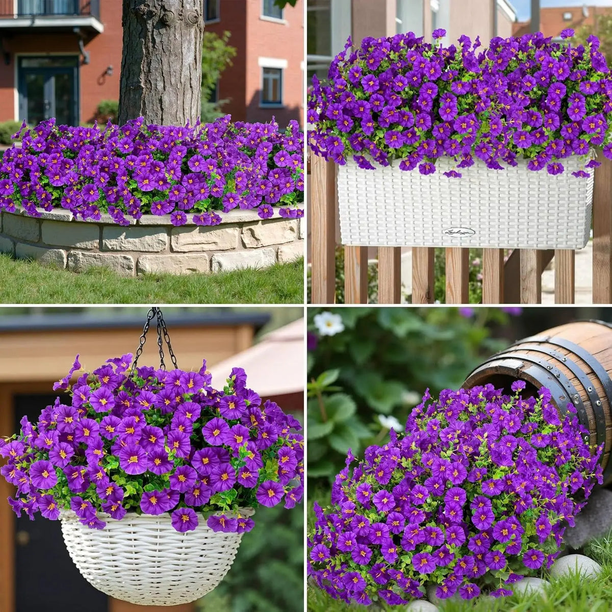 Artificial Morning Glory Vine Flower Wreath – Wedding & Home Artificial Flower Vine Babs