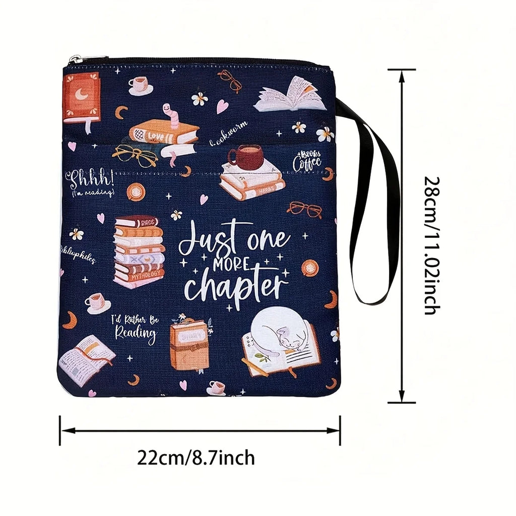 "Just Another Chapter" Zippered Paperback Book Cover + Pocket Zippered Book Cover Babs
