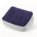 Inflatable Footrest Pillow – PVC Travel & Office Foot Rest Inflatable Footrest Pillow Babs Blue and gray