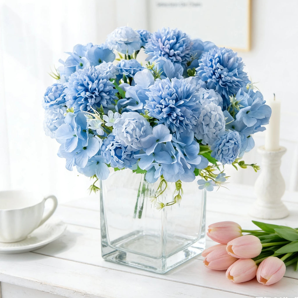 Silk Hydrangea Artificial Flowers – Bridal Bouquet & Home Décor Artificial Silk Flowers Babs
