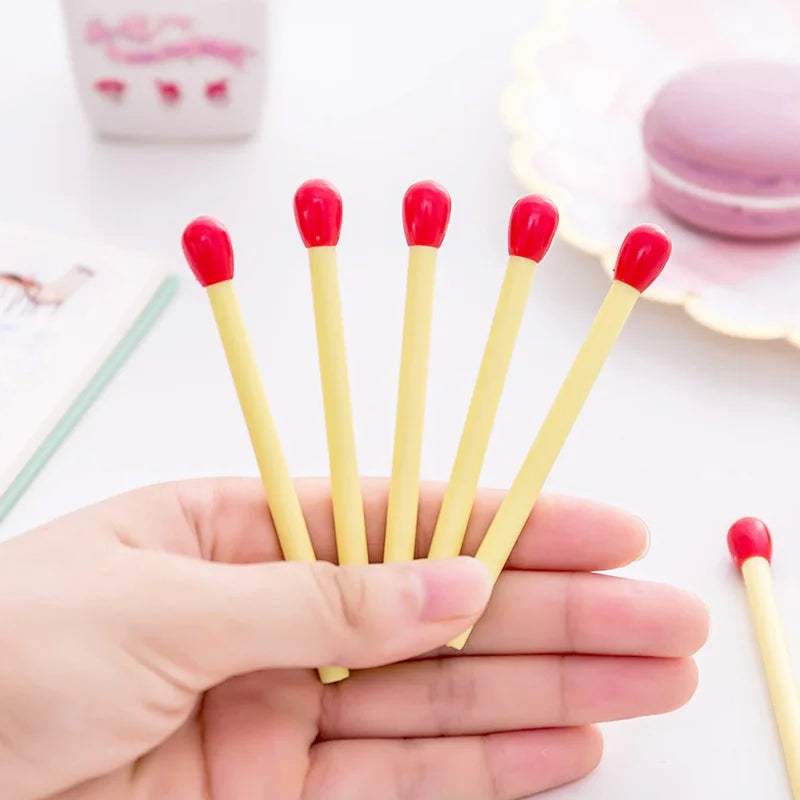 15-Pack Novelty Matchstick Ballpoint Pens | Fun Office Gift Pens Novelty Ballpoint Pens Babs