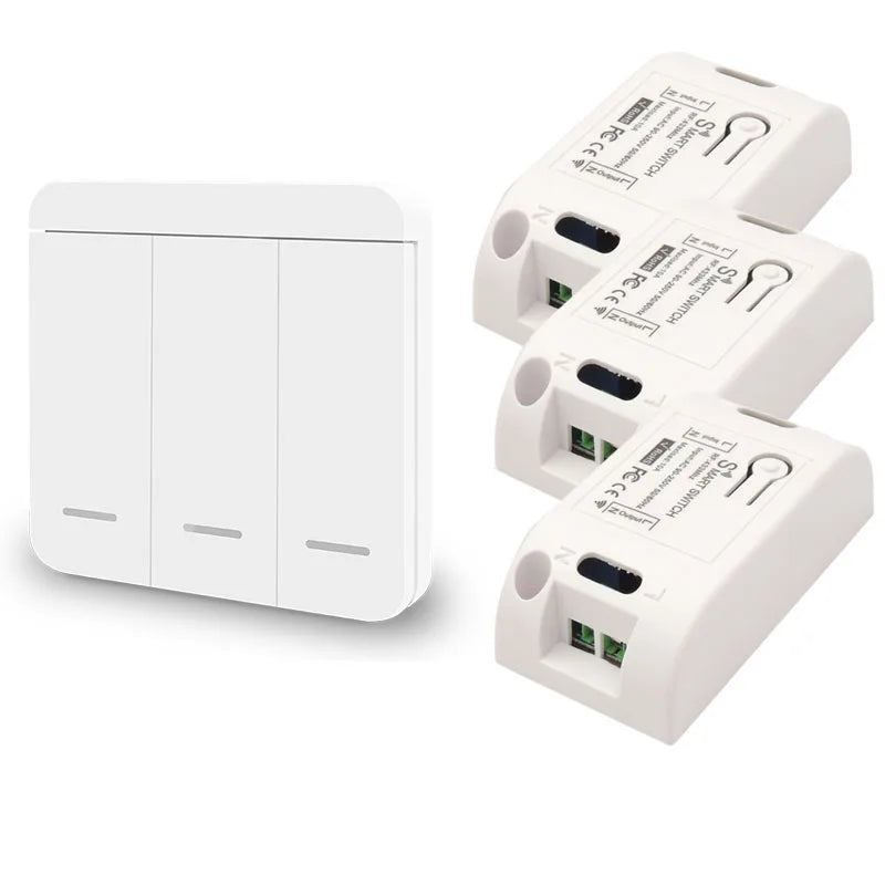 RF 433MHz Wireless Wall Switch 1/2/3 Gang – Remote Light Control Wireless Wall Switch Babs 3gang 1Switch3 China Mainland
