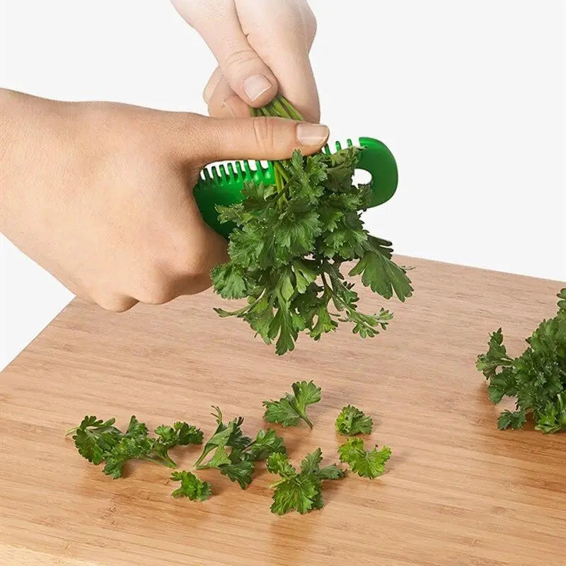Herb & Kale Leaf Stripper Comb | Kitchen Vegetable Peeler Tool Herb Leaf Stripper Babs