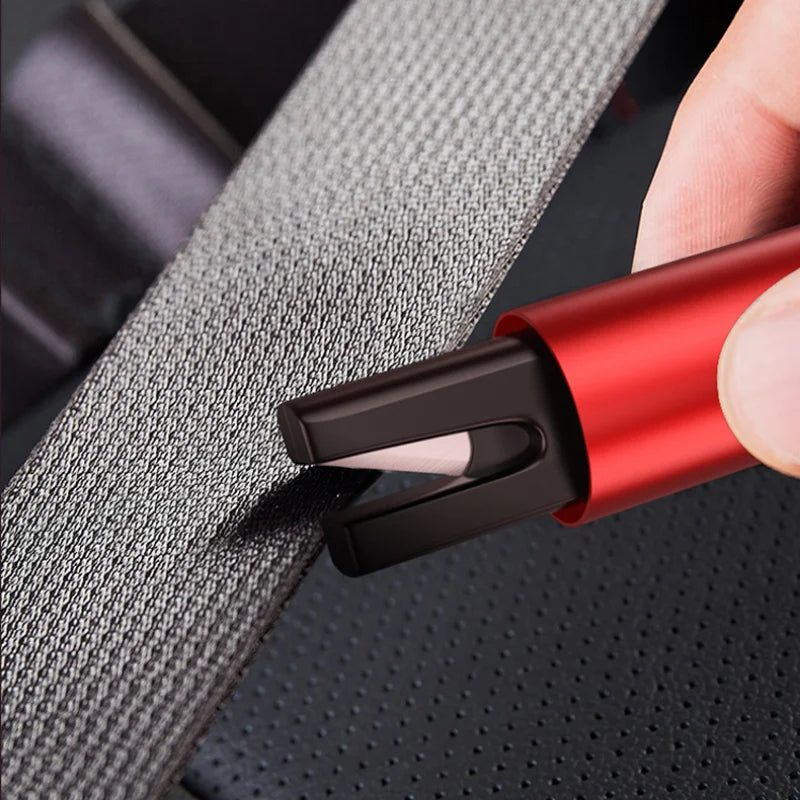 Car Safety Hammer – Window Breaker & Seat Belt Cutter Car Emergency Tool Babs