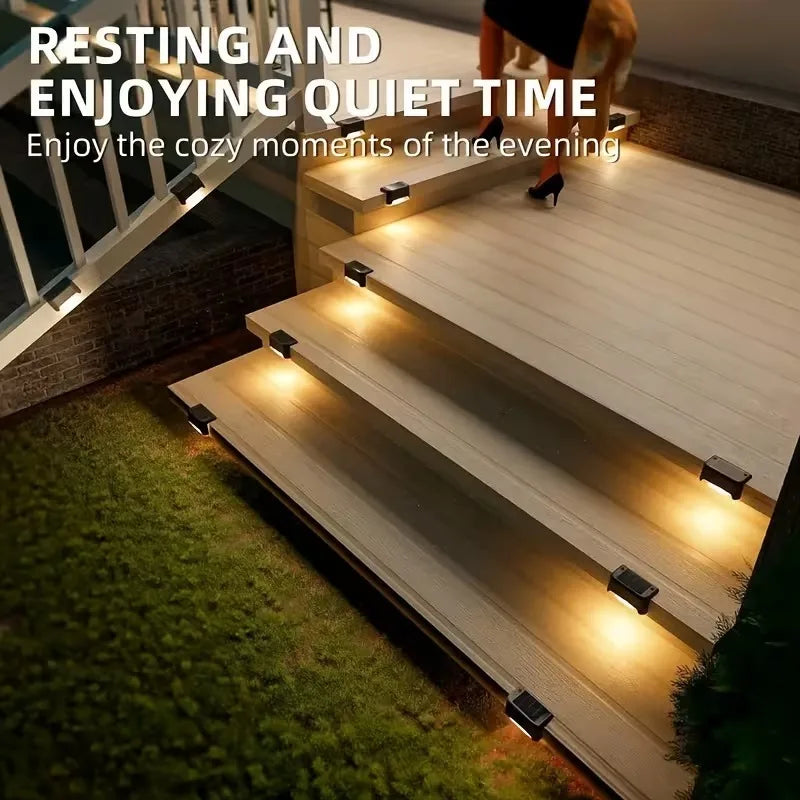 Solar LED Stair Lights – IP65 Waterproof Fence & Garden Lights Solar Outdoor Light Babs