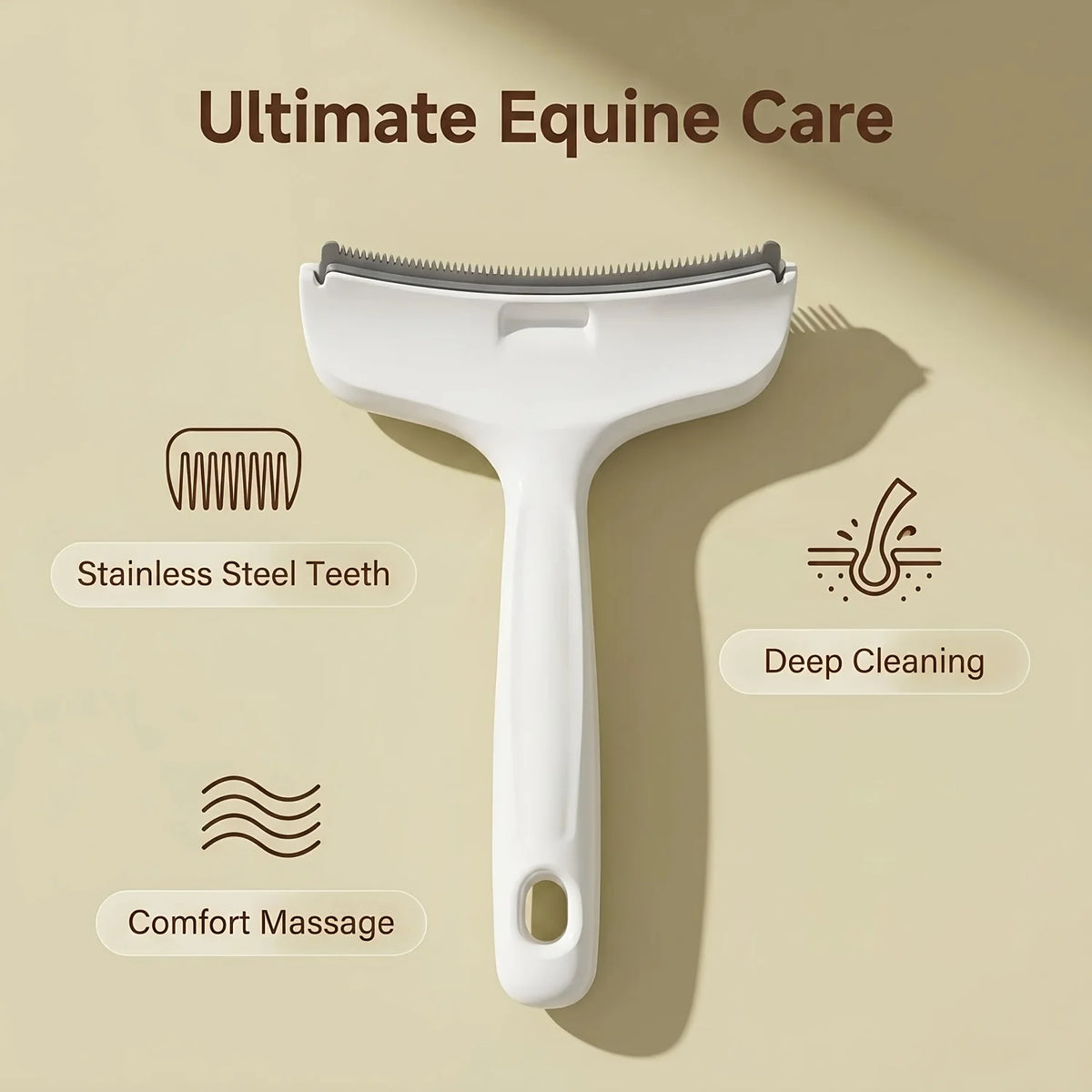 Professional Horse Grooming Brush & Hair Remover Comb Horse Grooming Brush Babs