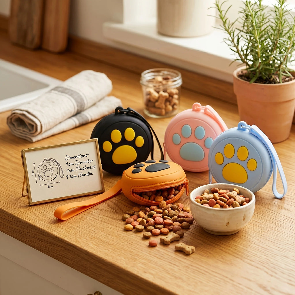 Silicone Dog Treat Pouch – Portable Waterproof Training Bag Dog Training Pouch Babs