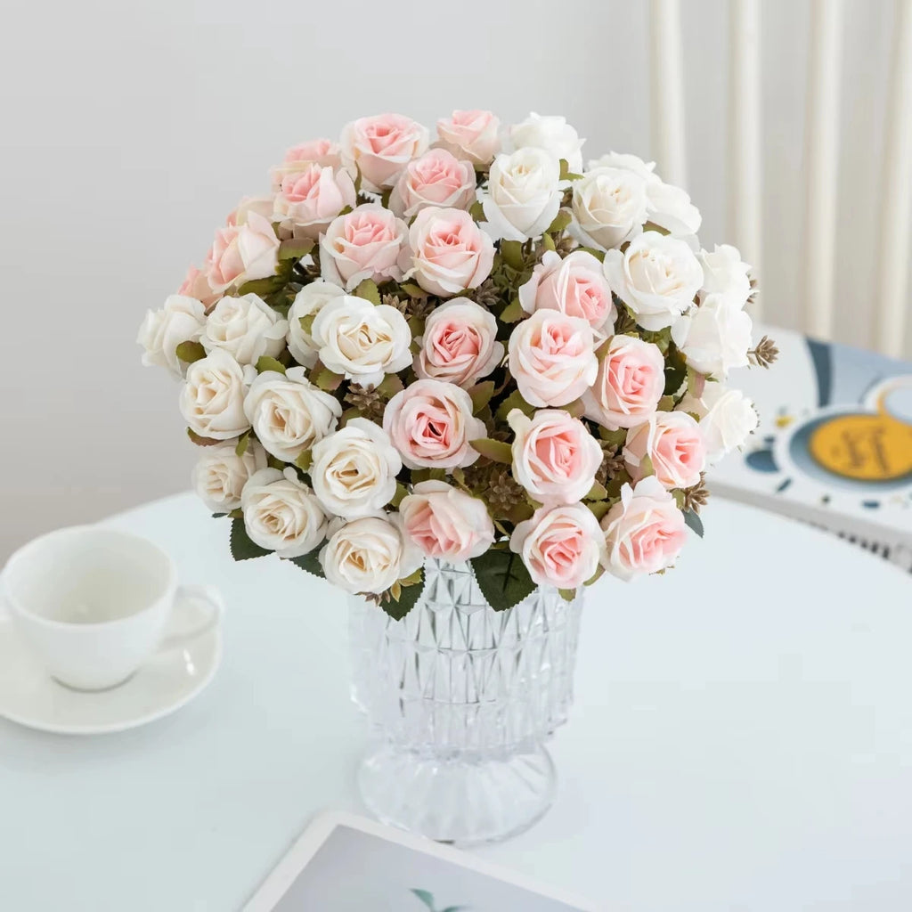 Artificial Silk Rose Bouquet – Wedding & Home Décor Gift Artificial Flower Bouquet Babs