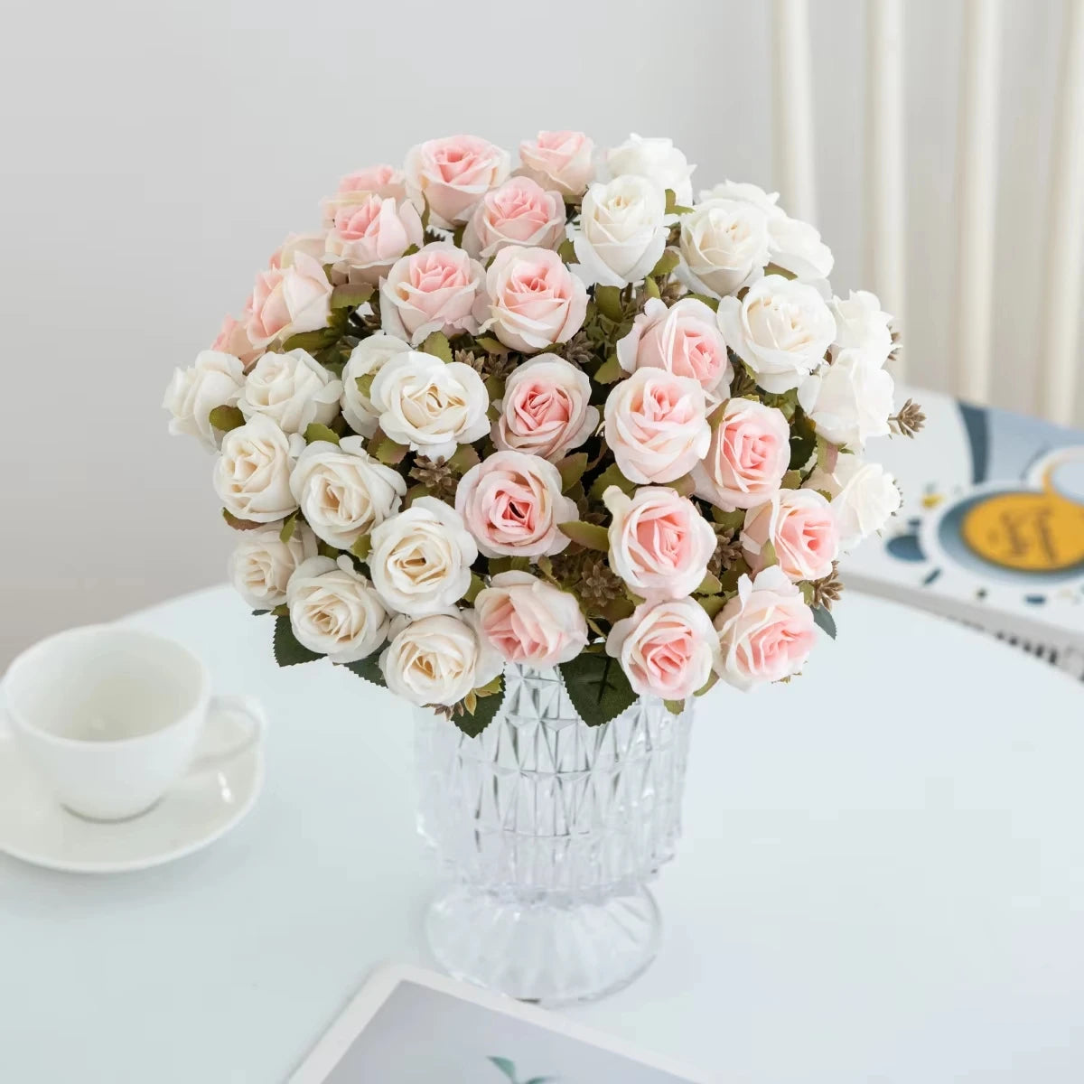 Artificial Silk Rose Bouquet – Wedding & Home Décor Gift Artificial Flower Bouquet Babs