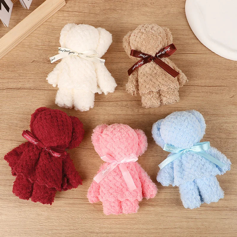 Teddy Bear Towel Gift 1-10Pcs | Baby Shower & Party Favors Novelty Towel Gift Babs