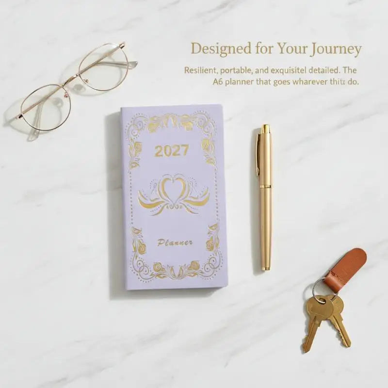 2027 A6 Daily Planner Diary – 365-Day Time Management Notebook Daily Planner Diary Babs