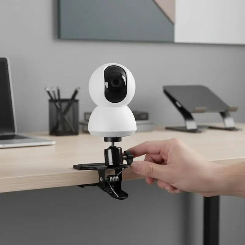 360° Swivel Camera Clip Clamp Mount – 1/4" Ball Head Tripod Camera Clamp Mount Babs