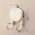 Suction Cup Double Hook – No-Drill Bathroom & Kitchen Organizer Suction Cup Hook Babs white 3pcs