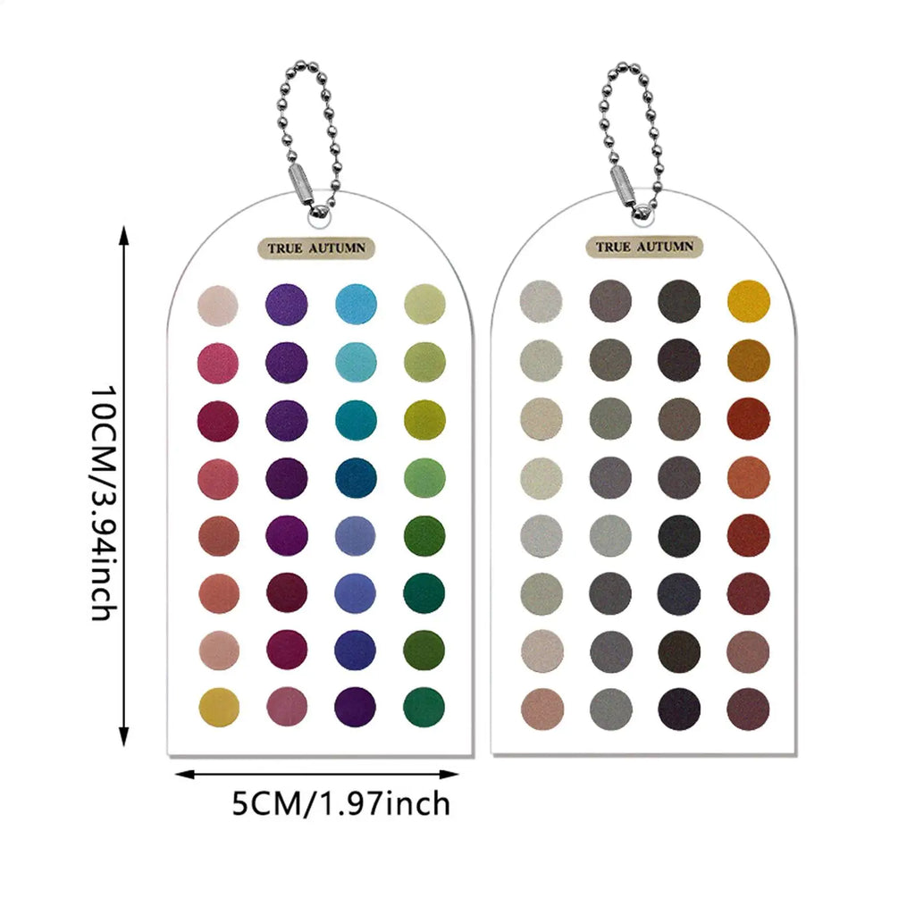 Color Analysis Cards – Double-Sided Acrylic Color Matching Guide Color Analysis Cards Babs