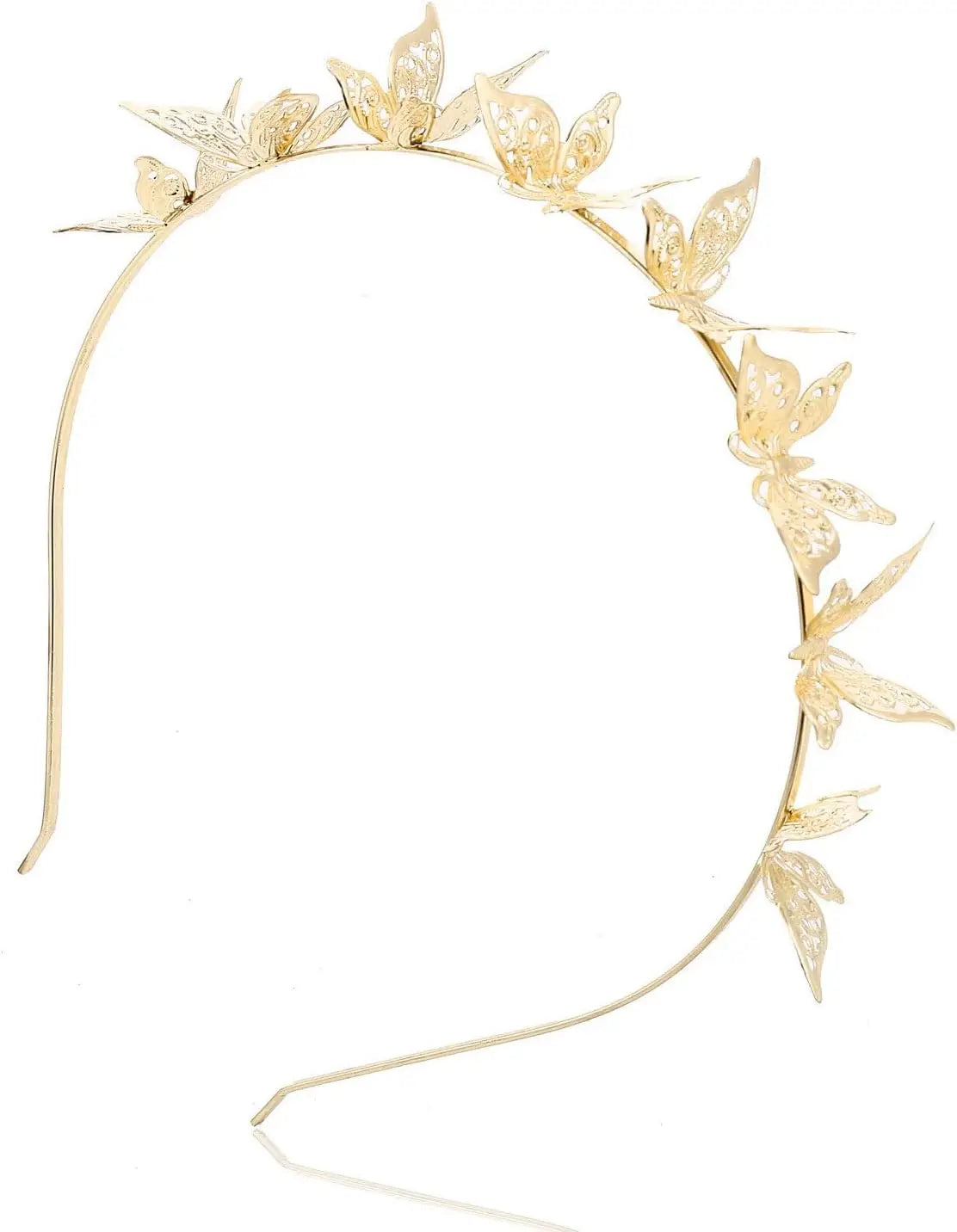Light-Up Glow Butterfly Headband – Gold Wedding Hair Accessory Light-Up Headband Babs Not glow headband