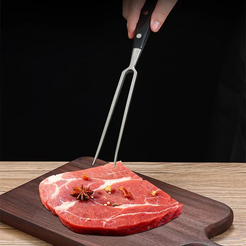 Stainless Steel BBQ Fork | Portable Outdoor Grill Tool BBQ Grill Fork Babs