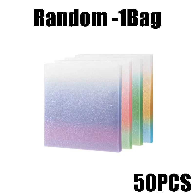 Gradient Sticky Notes Semi-Transparent PET Notepad – 50 Sheets Sticky Notes Notepad Babs Random-1Bag