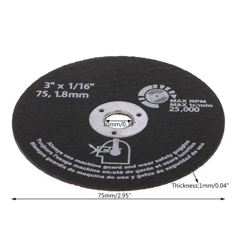 10-Pack 3-Inch Resin Grinding Wheel Cutting Discs for Metal Grinding Wheel Blades Babs