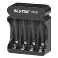 Alasicka 4-Slot 1.5V Li-Ion AA AAA Smart Battery Charger LED Battery Charger Babs M7031