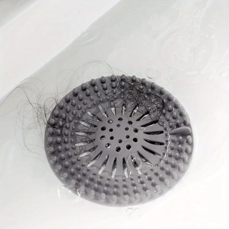 4-Pack Silicone Drain Hair Catcher Filter for Shower & Sink Drain Hair Catcher Babs