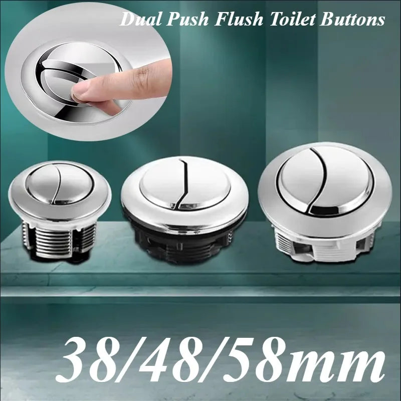 5-Pack Dual Push Toilet Flush Buttons 38mm 48mm 58mm Universal Toilet Flush Button Babs