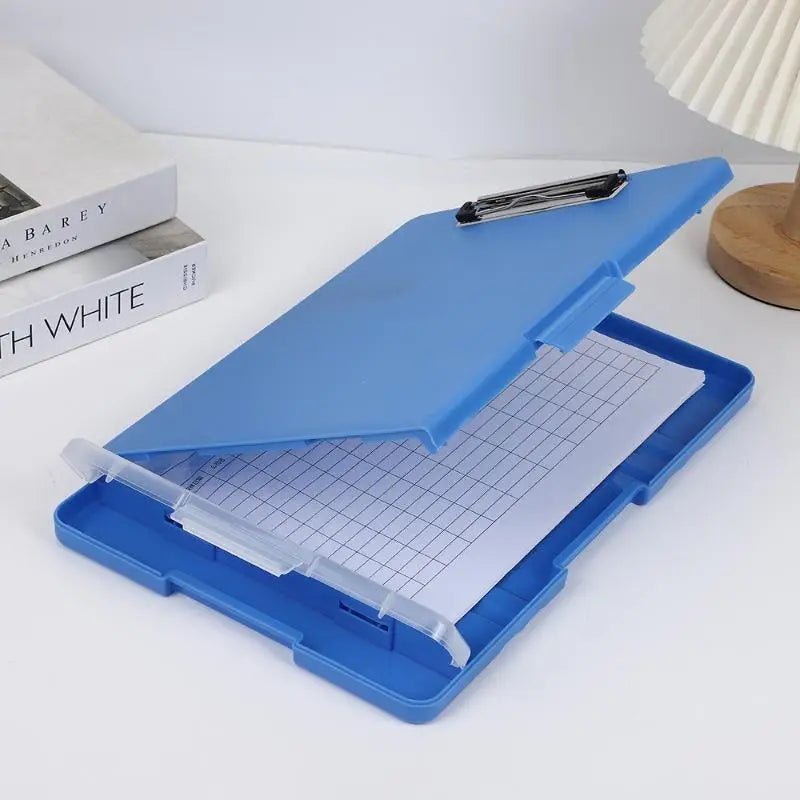 Storage Clipboard with Metal Clip & Pen Holder | A4 Organizer Storage Clipboard Babs Blue