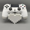 3D Printed Pixel Heart Game Controller Stand | Desktop Display Controller Display Stand Babs A1