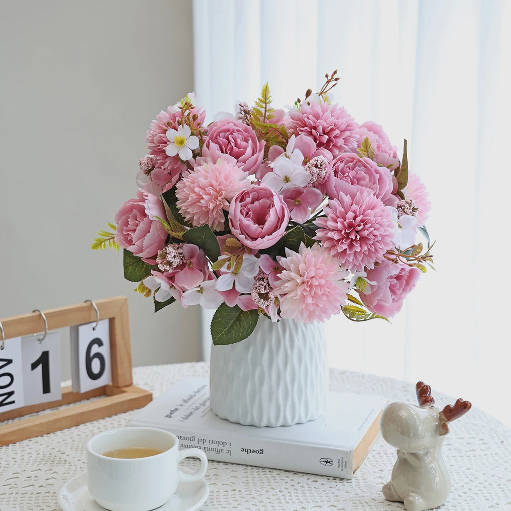 Artificial Silk Chrysanthemum Rose Flowers – Wedding & Home Décor Artificial Silk Flowers Babs