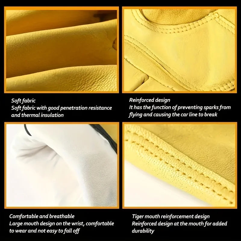 PU Leather Work Gloves – Gardening, Driving & Welding Work Gloves Babs