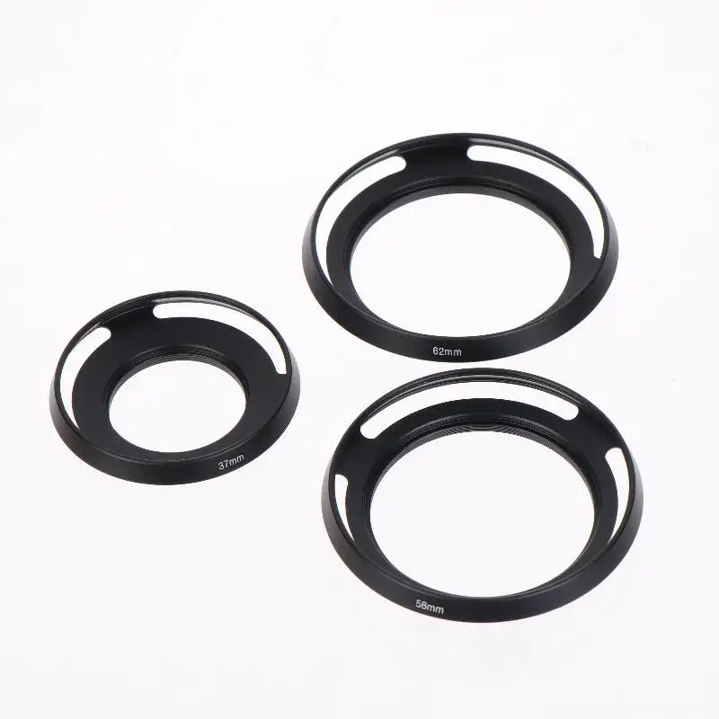 Metal Ultra-Thin Hollow Wide-Angle Lens Hood 37–67mm Universal Camera Lens Hood Babs
