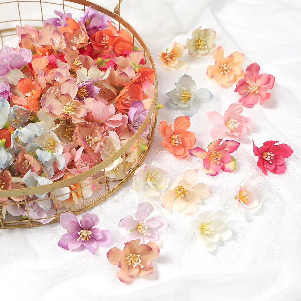 30/50Pcs Silk Artificial Rose Heads – Wedding & Home Décor Artificial Flower Heads Babs
