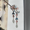 Chinese Style Blue Tassel Hairpin | Traditional Hair Stick Hair Stick Hairpin Babs A