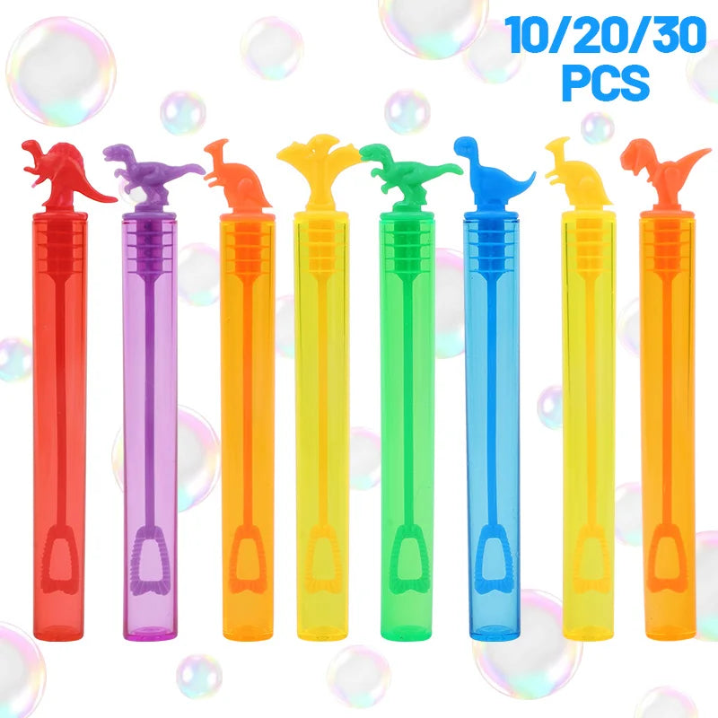 Dinosaur Bubble Tubes – Kids Party Favors 10/20/30 Pcs Bubble Toy Favors Babs Mix 30Pcs
