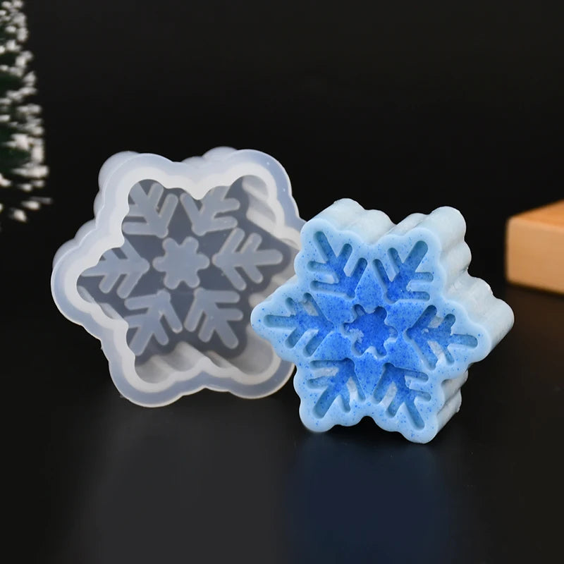 Christmas Silicone Molds – Snowflake, Elk & Xmas Tree Craft Set Silicone Craft Molds Babs